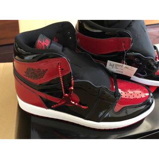 ナイキ(NIKE)のNIKE Air Jordan1 High OG Patent Bred27.5(スニーカー)