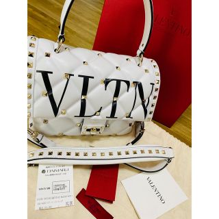 レッドヴァレンティノ(RED VALENTINO)のヴァレンティノ-CANDYSTUD TOP HANDLE BAGハンドバッグ(ショルダーバッグ)