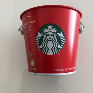 スターバックスコーヒー(Starbucks Coffee)のスタバ　バケツ缶(小物入れ)