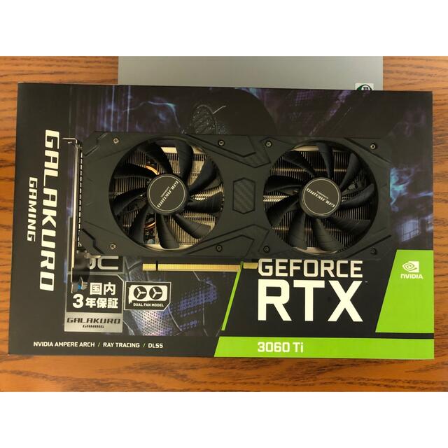 ≪ロングセラー≫ GALAKURO 絶品】 RTX GK-RTX3060ti-E8GB/WHITE PC