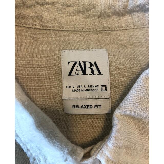 ZARA(ザラ)のZARA リネンボタンダウンシャツ メンズのトップス(シャツ)の商品写真