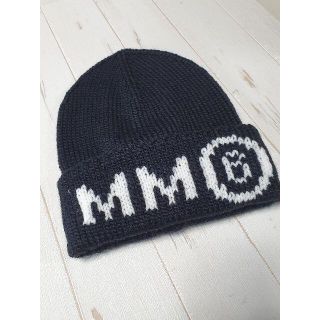 エムエムシックス(MM6)の【新品・未使用】MM6 Maison Margiela Kidsロゴビーニー黒(帽子)