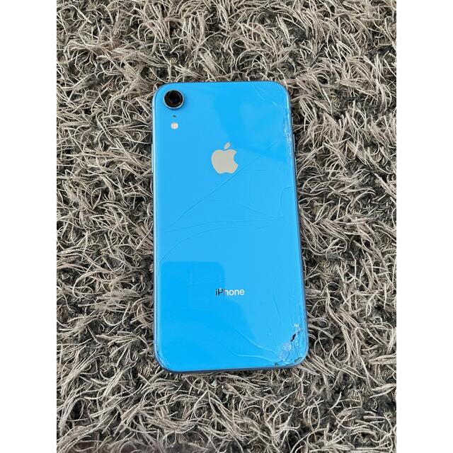 Apple(アップル)のジャンク　iPhone XR 64 GB ブルー　SIMフリー スマホ/家電/カメラのスマートフォン/携帯電話(携帯電話本体)の商品写真