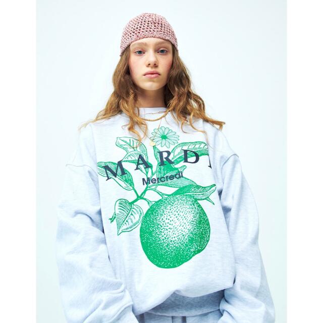 人気　Mardi Mercredi SWEATSHIRT ORANGE TREE