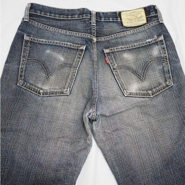 帯電防止処理加工 o122☆リーバイス507 ブーツカット☆W33 ダメージ