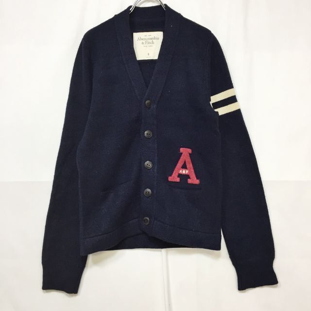 【美品】Abercrombie&Fitch　カーディガン　サイズS　紺　即日発送