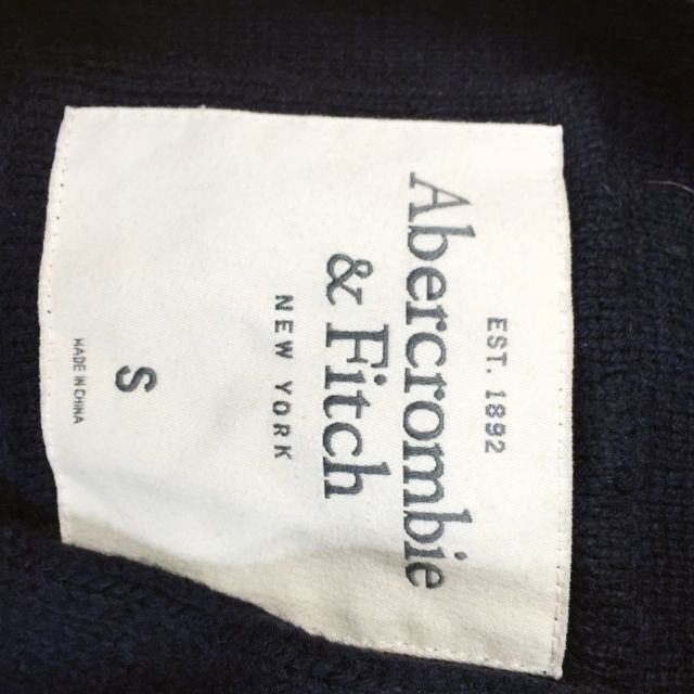 Abercrombie&Fitch(アバクロンビーアンドフィッチ)のAbercrombie & Fitch 長袖ニット カーディガン ネイビー S メンズのトップス(カーディガン)の商品写真