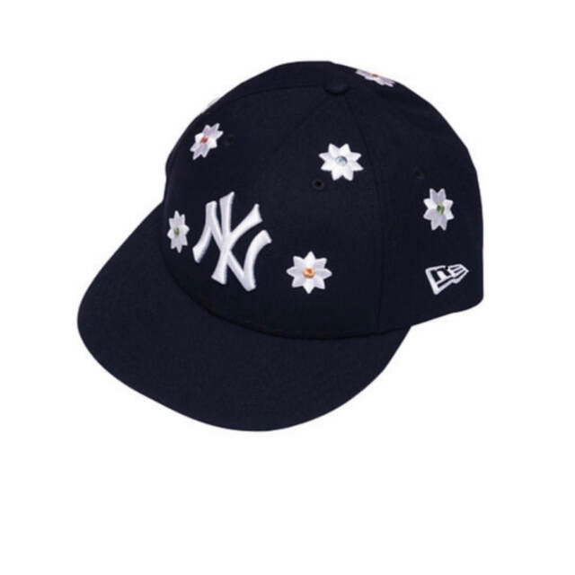 navyネイビーVEGASTORE Rainbow Flower Baseball Cap V2