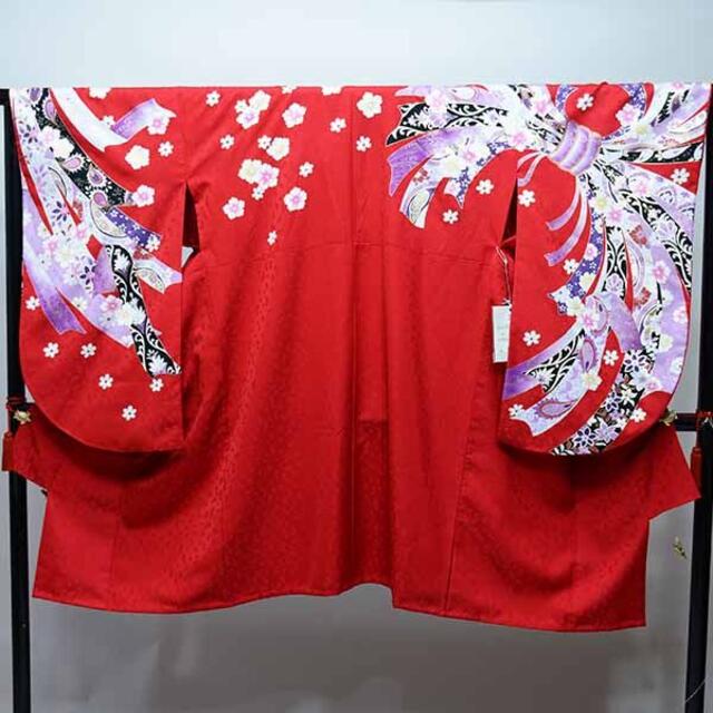 二尺袖 着物 袴フルセット 絵羽柄 ショート丈 袴変更可能 NO36188