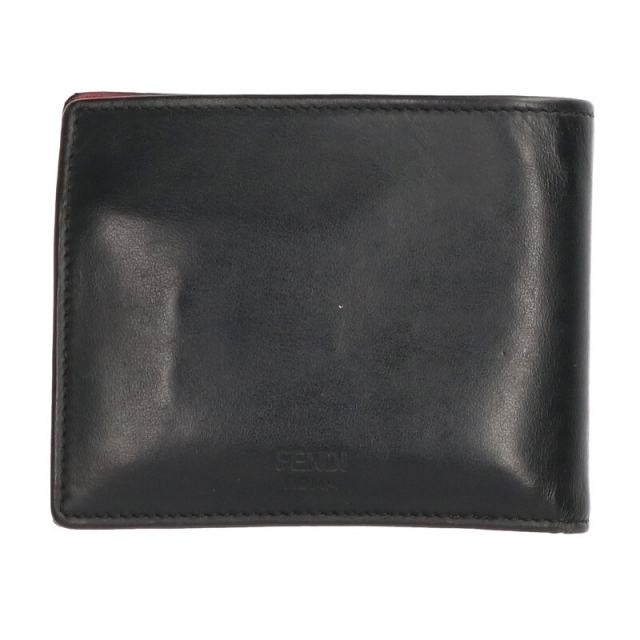 FENDI(フェンディ)のフェンディ バッグバグズアイモチーフレザー二つ折り財布 ハンドメイドのファッション小物(財布)の商品写真