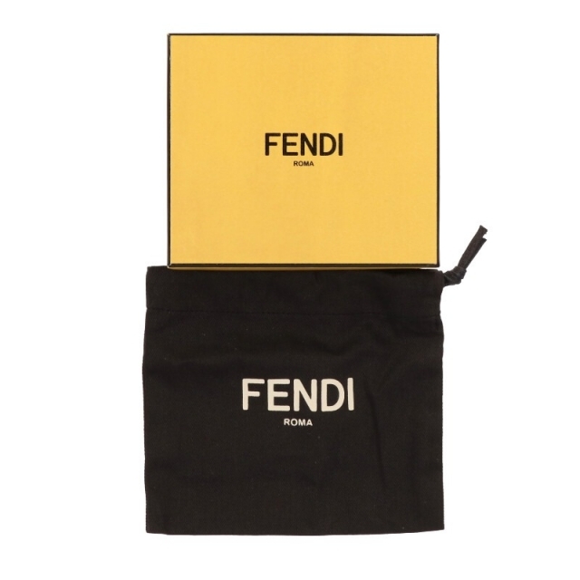 FENDI(フェンディ)のフェンディ バッグバグズアイモチーフレザー二つ折り財布 ハンドメイドのファッション小物(財布)の商品写真