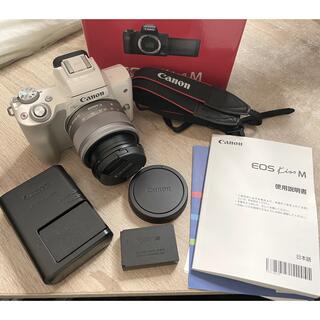 Canon - Canon EOS KISS M ミラーレス 一眼カメラ ホワイト