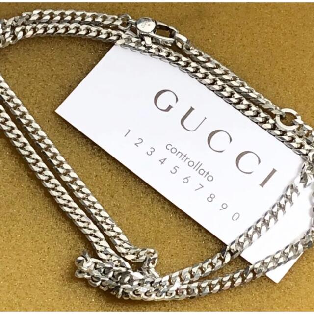 誠実】 美品 GUCCI 3.5㍉ 喜平チェーンネックレス ネックレス