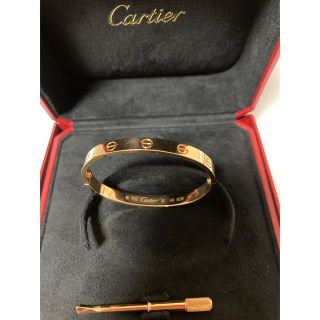 カルティエ(Cartier)のカルティエcartierラブブレスピンクゴールド16バングルブレスレットlove(ブレスレット/バングル)