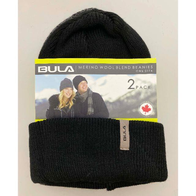 コストコ(コストコ)の新品 2枚セット ★ Bula ニット帽 ワンサイズ 男女兼用 黒 グレー メンズの帽子(ニット帽/ビーニー)の商品写真