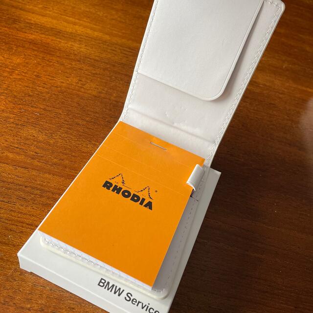 BMW(ビーエムダブリュー)の新品 レア BMW ノベルティ 手帳 メモ カバー RHODIA エンタメ/ホビーのコレクション(ノベルティグッズ)の商品写真