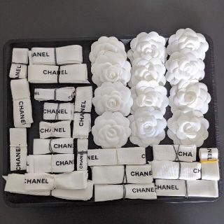 シャネル(CHANEL)のCHANEL　リボン　カメリア(各種パーツ)