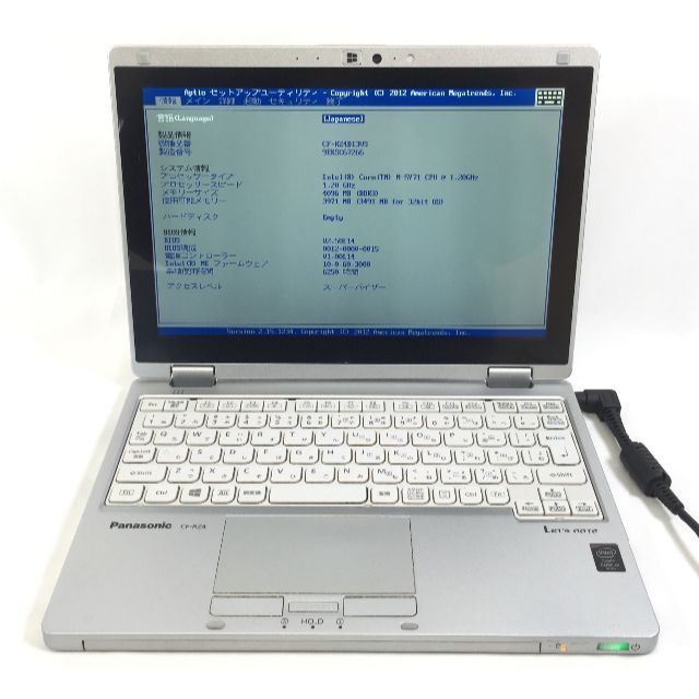 なしAC欠品商品状態RF-828 Panasonic CF-RZ4 M-5Y71/4GB