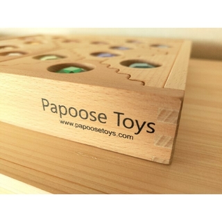 安値 Papoosetoys　パプース　階段型ブロック　積み木　半量 知育玩具