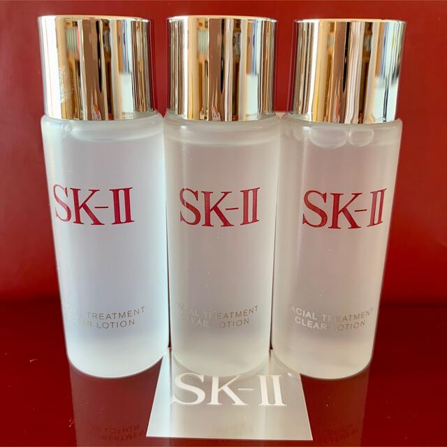 SK-II(エスケーツー)の3本 SK-II フェイシャルトリートメント クリアローション 拭き取り化粧水 コスメ/美容のスキンケア/基礎化粧品(化粧水/ローション)の商品写真