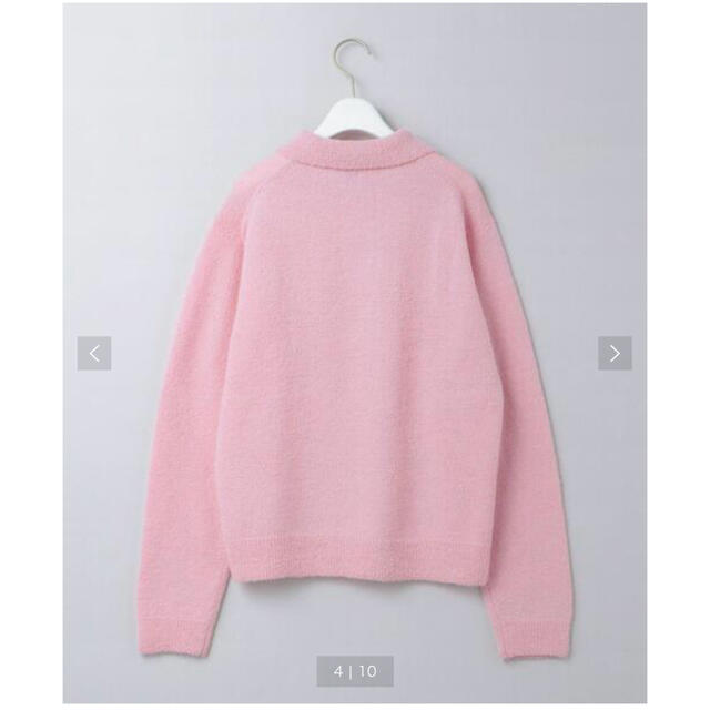 BEAUTY&YOUTH UNITED ARROWS(ビューティアンドユースユナイテッドアローズ)の6roku COLLAR KNIT ピンク レディースのトップス(ニット/セーター)の商品写真