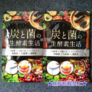 炭と菌の生酵素生活 30日分【2袋】コンブチャ 麹 乳酸菌 サプリメント(ダイエット食品)