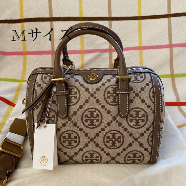 新品　Tory Burch モノグラム ボストンバッグ  M