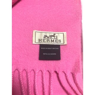Hermes - エルメス カシミヤマフラー ピンクの通販 by Y's shop
