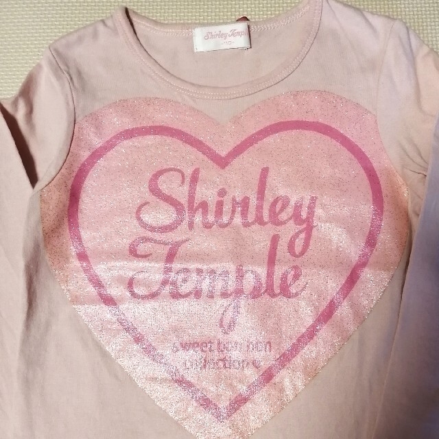 Shirley Temple(シャーリーテンプル)のシャーリーテンプル  ハート♡カットソー  110 キッズ/ベビー/マタニティのキッズ服女の子用(90cm~)(Tシャツ/カットソー)の商品写真