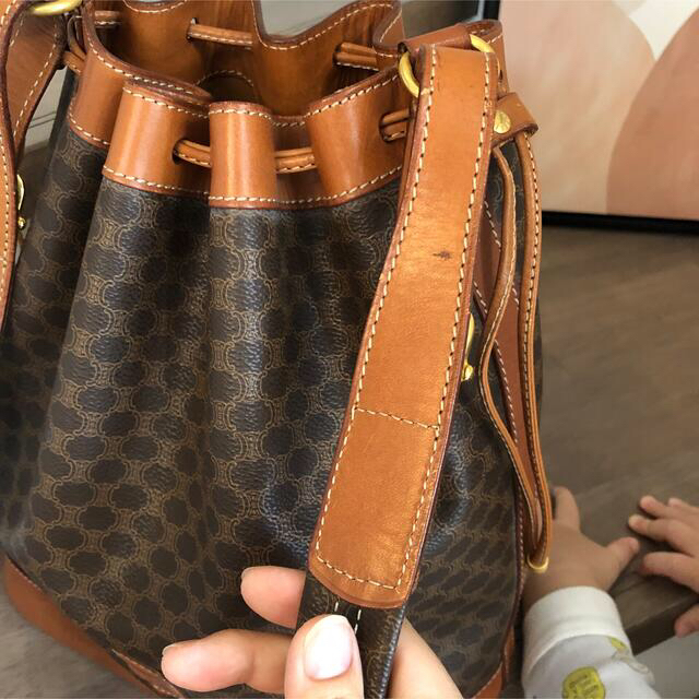 クーポン利用で1000円OFF 美品 CELINE マカダム トリオンフ バケツ
