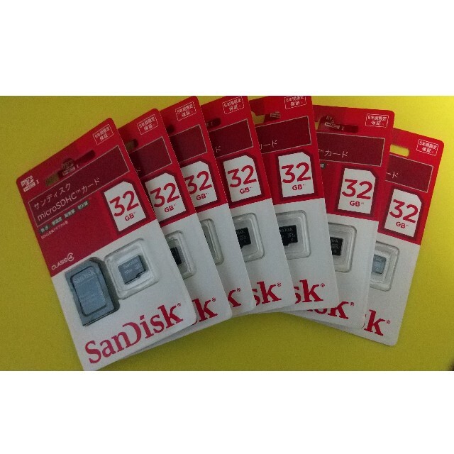 SanDiskmicro SDHC カード 32GB 7枚セット