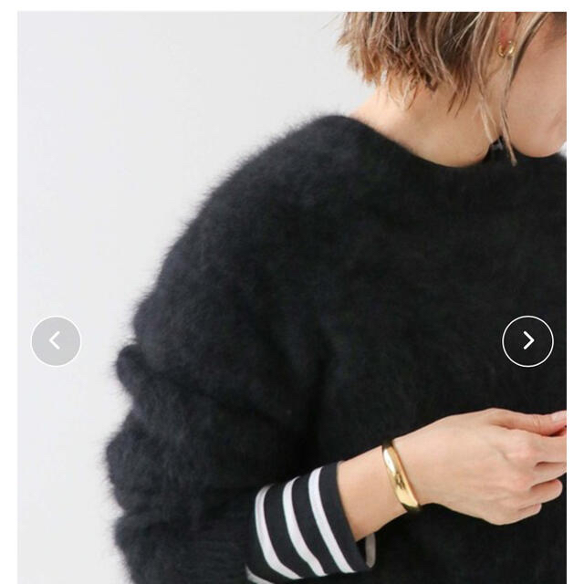 品質 ドゥーズィエムクラス Fluffy Sweater ブラック - www
