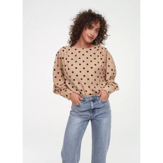 エイチアンドエム(H&M)のドットブラウス(シャツ/ブラウス(長袖/七分))