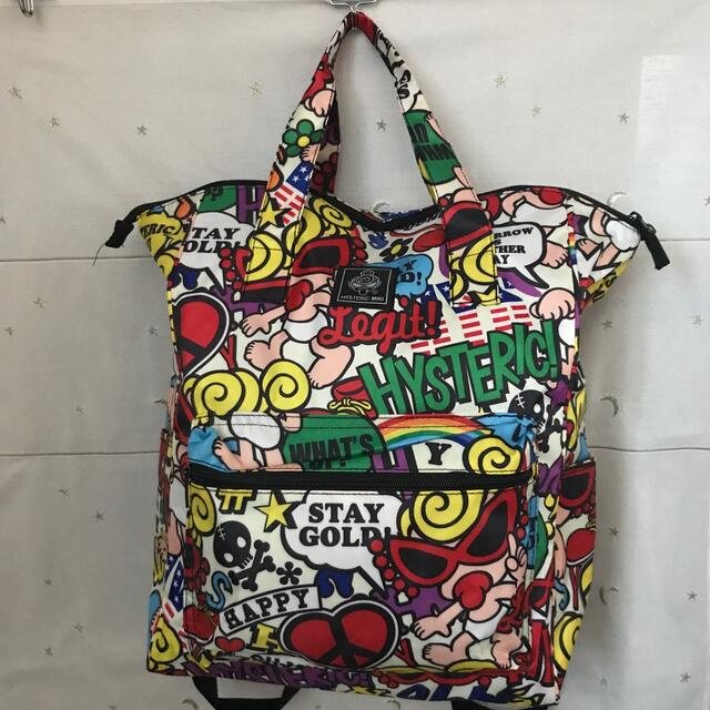 HYSTERIC MINI(ヒステリックミニ)の【美品】ヒステリックミニ  リュック大容量　　　2WAY レディースのバッグ(リュック/バックパック)の商品写真