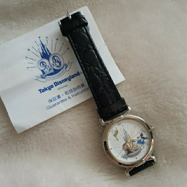 Disney(ディズニー)のTDL　ディズニー　ミッキーマウス　ティンカーベル　20周年　腕時計 エンタメ/ホビーのおもちゃ/ぬいぐるみ(キャラクターグッズ)の商品写真
