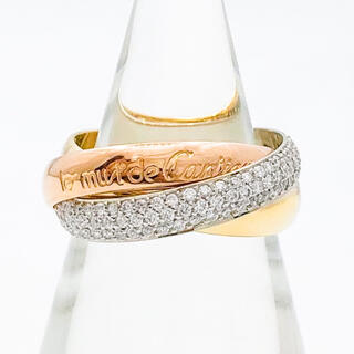 Cartier - 【仕上済】カルティエ トリニティリング 10号 K18 ダイヤ 指輪 リング