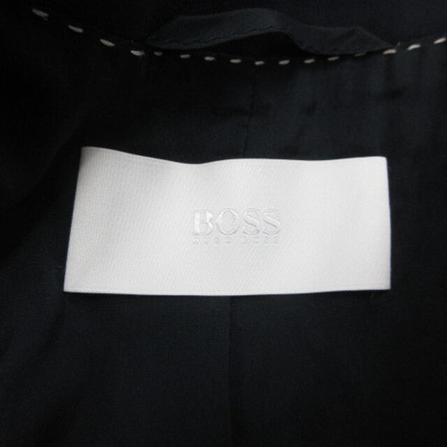 HUGO BOSS(ヒューゴボス)のヒューゴボス パンツスーツ セットアップ ダブル ネイビー 紺 34  レディースのフォーマル/ドレス(スーツ)の商品写真