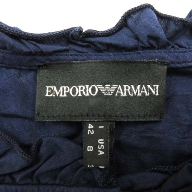 Emporio Armani(エンポリオアルマーニ)のエンポリオアルマーニ ワンピース フレンチスリーブ ミモレ丈 フレア 42 レディースのワンピース(ロングワンピース/マキシワンピース)の商品写真