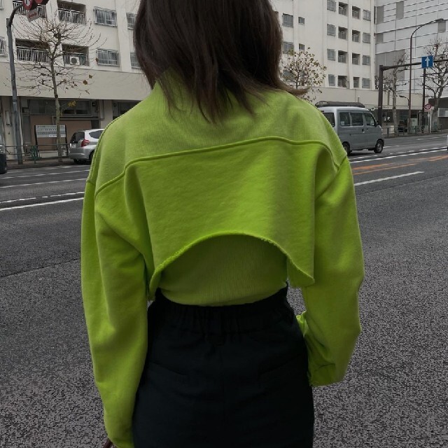 売れ筋アイテムラントップスヤードスウ Ameri VINTAGE - ameri OPEN SLEEVE LAYERED SWEATの通販