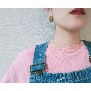 トゥデイフル(TODAYFUL)のorangepearl✕goldネックレス(ネックレス)