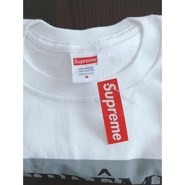 タグ付き未使用　Supreme シュプリーム　D’Hiver 白　Tシャツ　M 5