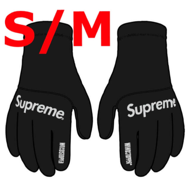 手袋Supreme WINDSTOPPER Gloves Black S/Mサイズ