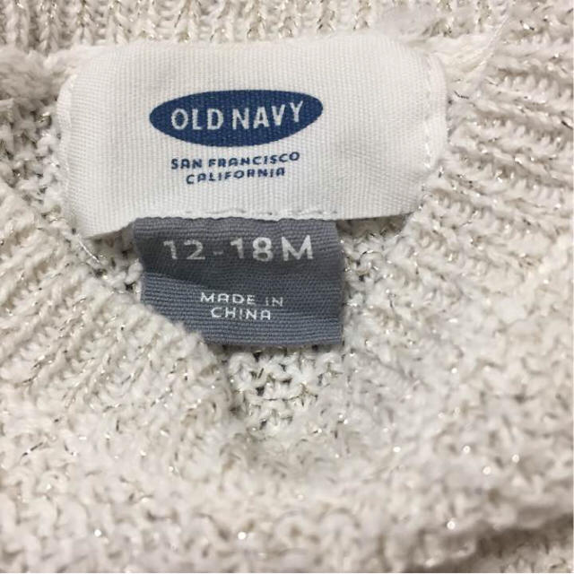 Old Navy(オールドネイビー)のOLD NAVY♡ペプラムニット 12-18M キッズ/ベビー/マタニティのベビー服(~85cm)(ニット/セーター)の商品写真