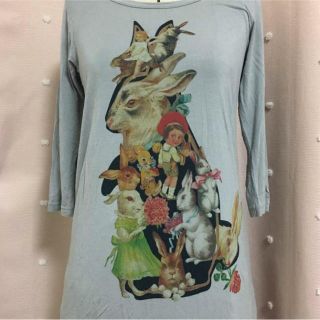 アチャチュムムチャチャ(AHCAHCUM.muchacha)のあちゃちゅむ☆七分袖Tシャツ☆うさぎ(Tシャツ(長袖/七分))