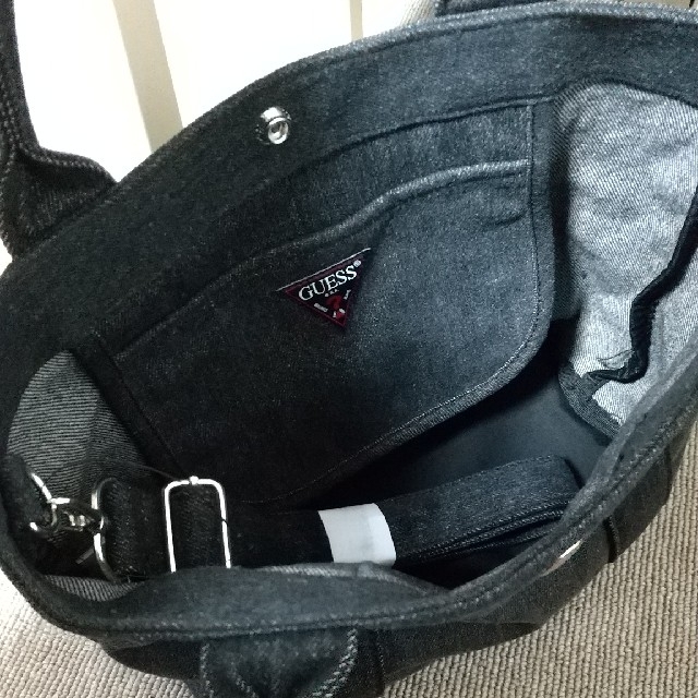 GUESS - GUESS ゲスデニムトートバッグ ショルダーバッグ 2wayの GUESS - GUESS ゲスデニムトートバッグ ショルダーバッグ 2wayの
