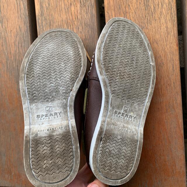 SPERRY TOP SIDER レザーシューズUS10.5m(16.8cm) キッズ/ベビー/マタニティのキッズ靴/シューズ(15cm~)(スリッポン)の商品写真