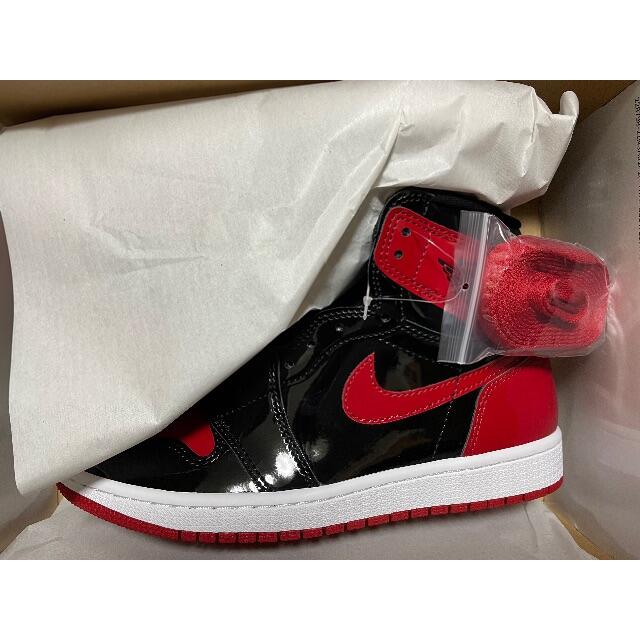 Air Jordan 1 High OG Patent Bred 25cm