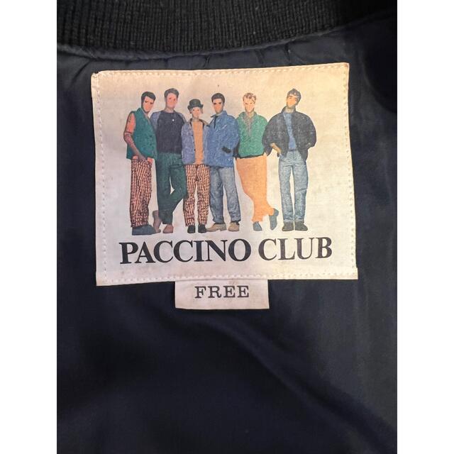 スタジャン　刺繍　本革　paccino club