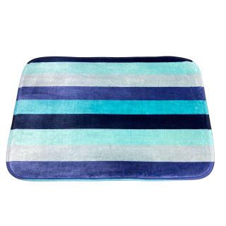 ソサエティシックス(Society6)の２点／バスマット the blue stripes by her art(タオル/バス用品)