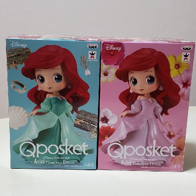 Disney(ディズニー)のQposket アリエル　ドレスver ２種セット エンタメ/ホビーのおもちゃ/ぬいぐるみ(キャラクターグッズ)の商品写真